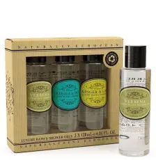 Natural European Mini Bath & Shower Gel Set 3x100ml - Tvålshoppen.se