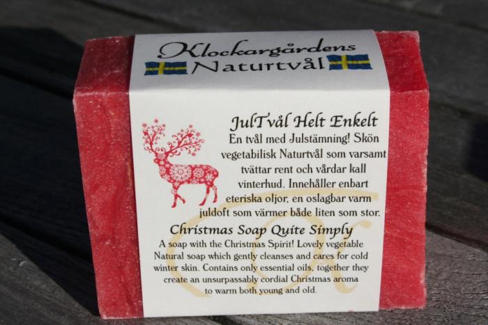 Bild 1, Klockargårdens Jultvål helt enkelt - Naturtvål - Tvålshoppen.se