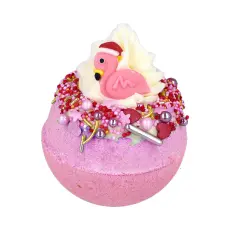 Bomb Cosmetics Badbomb - Julbadbomb - Flamingle Bells - Tvålshoppen.se