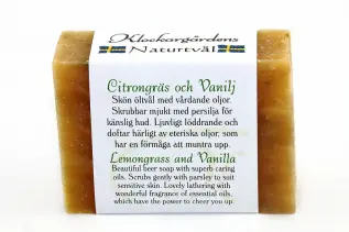 Klockargårdens Citrongräs och vanilj - Naturtvål - Tvålshoppen.se