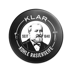 Klar Seifen Activated Charcoal Shaving Soap - Tvålshoppen.se