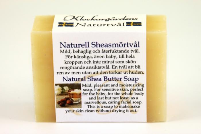 Bild 1, Klockargårdens Naturell Sheasmör - Naturtvål - Tvålshoppen.se